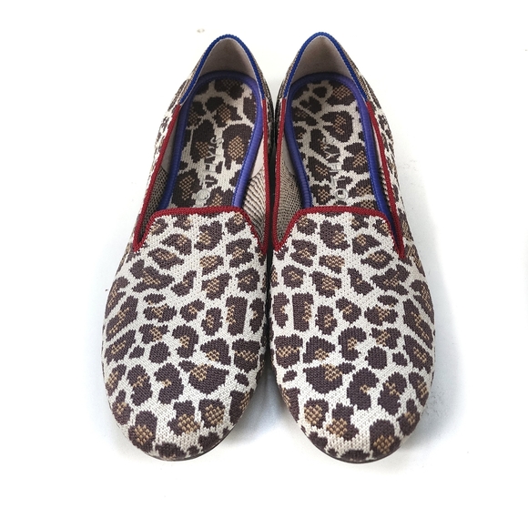 Rothy's The Loafer Moca Spot Leppard Print Flats, 9 - Picture 5 of 8